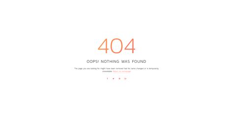 Error Page Html Template Free Printable Templates