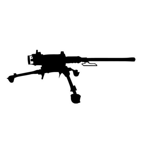 1562cm Us Army M2 Machine Gun Car Sticker Decal Funny Cartoon