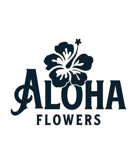 Aloha Flowers Aloha Beaches Logo T Shirt Design 23089903 Vector Art At