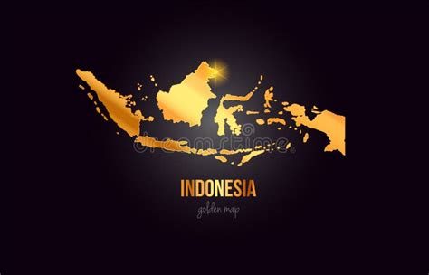 Indonesia Map Gold Stock Illustrations 143 Indonesia Map Gold Stock