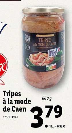 Promo Tripes à La Mode De Caen chez Lidl