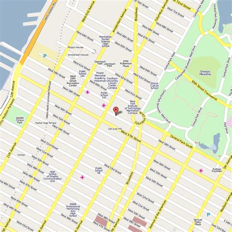 New York New York Hotel Map Travelsfinderscom