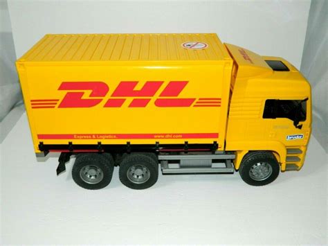 21 Large 2012 Bruder Man Dhl Semi Truck 02784 Retired Yellow Bruder
