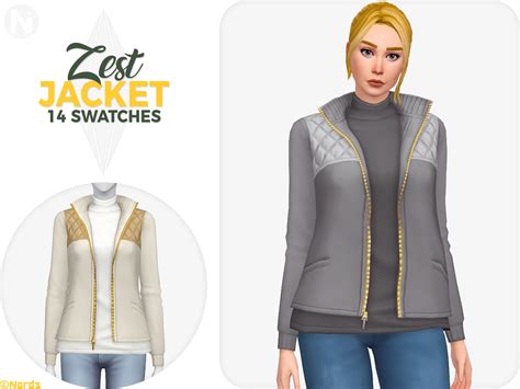 Zest Jacket A Sims 4 Cc Top