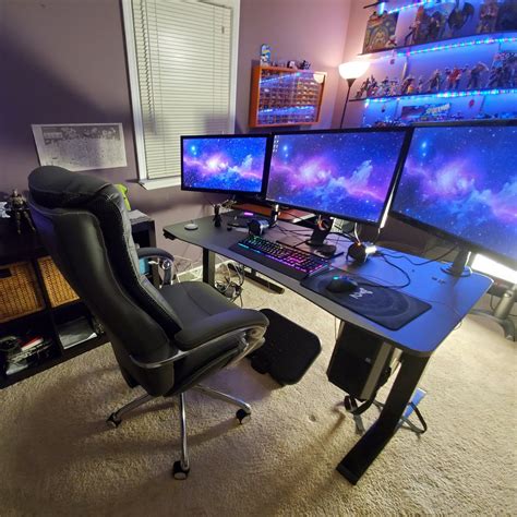 Uplift Desk Gaming Setup Gaming Desk Beautiful Room