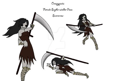 Creepypasta Female Pose Scythe Scarecrow By Darkangel6021 On Deviantart