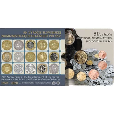 Sada obehových EURO mincí SR 2020 Slovenská numizmatická spoločnosť