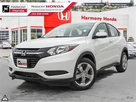 Searching for an affordable crossover? 2017 Honda HRV LX - Harmony Honda - White - U5555 ...