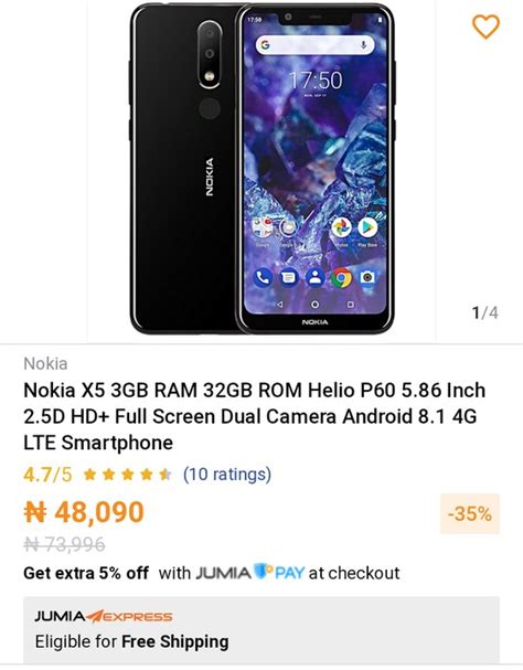 Nokia X5 On Jumia Express Phones Nigeria