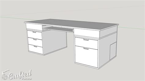 Building A Computer Desk Diy Desk Pc Part 1 — Crafted Workshop