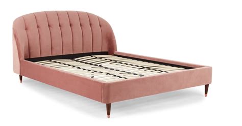 Amazon.com has been visited by 1m+ users in the past month Margot Double Bed, Blush Pink Velvet - Double Beds - Beds ...