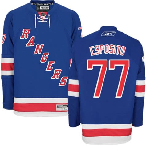 , columbus, new jersey, ny rangers, ny islanders ,. Phil Esposito New York Rangers Reebok Authentic Home ...