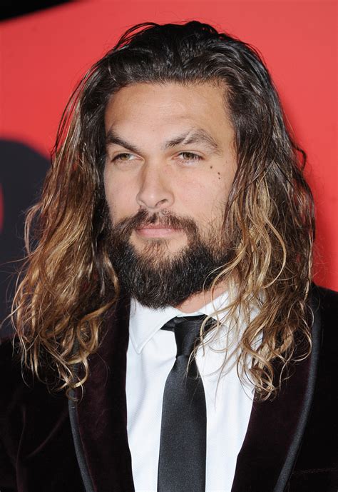 His trademark appearance in the fifth period of broken ties set apart with his fear bolt haircut. Jason Momoa And 10 Other Celebrities Who Rock Their Very ...