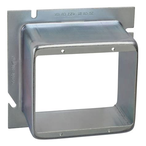 This item electrical box spacers double gang 1/4 inch 5 pack. 2-Gang Steel Box Extension Ring 2 in. Raise (10 per Case ...