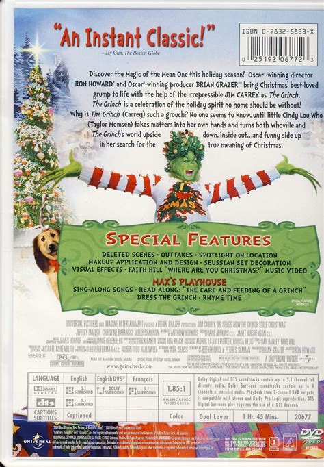 Dr Seuss How The Grinch Stole Christmas Widescreen Collectors