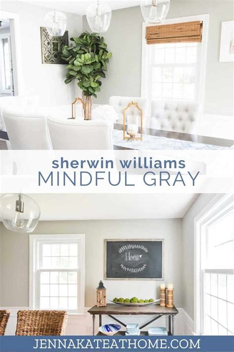 Sherwin Williams Mindful Gray Paint Color Review Jenna Kate At Home