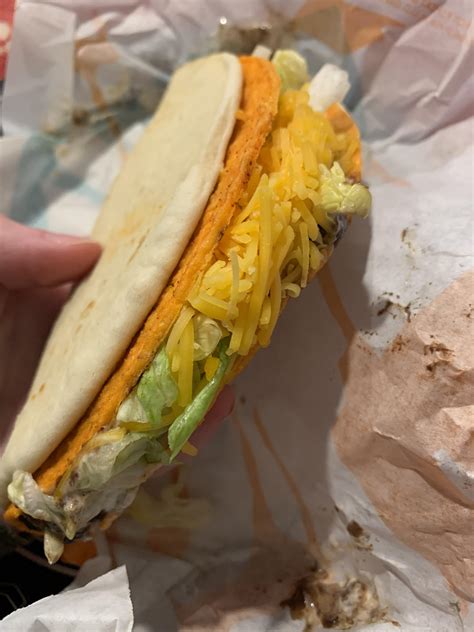 First Time Having A Cheesy Gordita Crunch With The Nacho Cheese Shell