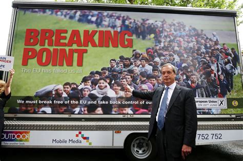 Eu Referendum Nigel Farage Slammed Over Brexit Poster Showing Queue Of Migrants Politics