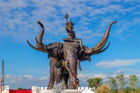 Indra And Erawan Elephant In Ramayana Stock Photo Adobe Stock