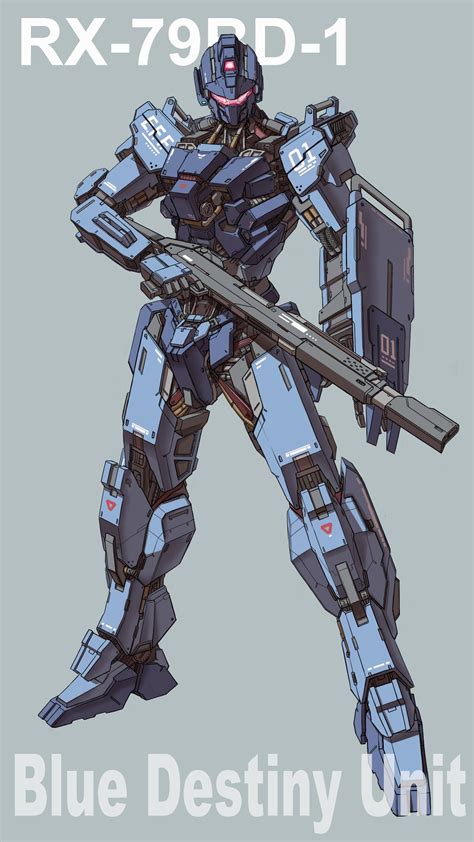 Blue Destiny 01 Gundam And 1 More Drawn By Ctpt9r Danbooru