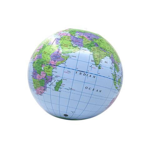 Mini World Map Foam Earth Globe Stress Bouncy Ball Geography Kid Toy
