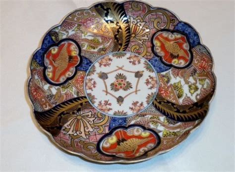 Japanese Arita Imari Edo Period Exquisite Multi Enamel Decorated Plate Ca1850 With Images