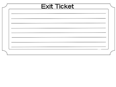 Larger Exit Ticket Clip Art At Vector Clip Art Online