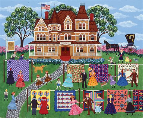 Dowdle folk art jigsaw puzzles are based on the work of eric dowdle himself. Quilt Sale, 1000 Pieces, SunsOut | Puzzle Warehouse