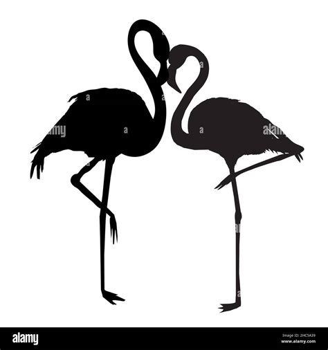 Flamingo Silhouette Vector File Of Bird Illustration Stock Vector