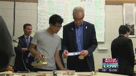 Governor Rauner Touts Manufacturing At Rockfords Jefferson High School