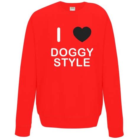 Red Xl I Love Doggy Style Sweater On Onbuy
