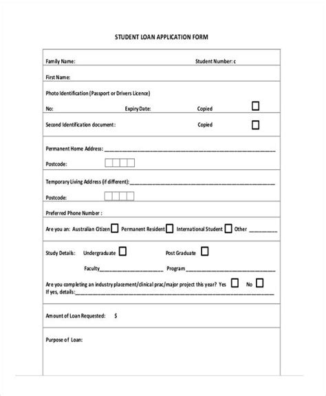 Lending Application Form Sample Master Of Template Document