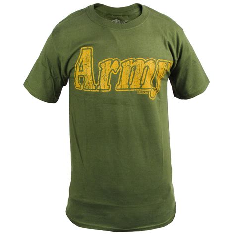 762 Design Army Retro Green T Shirt