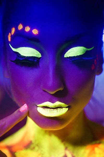 Wacky Trend Wednesday Glow In The Dark Makeup Neon Face Paint Dark