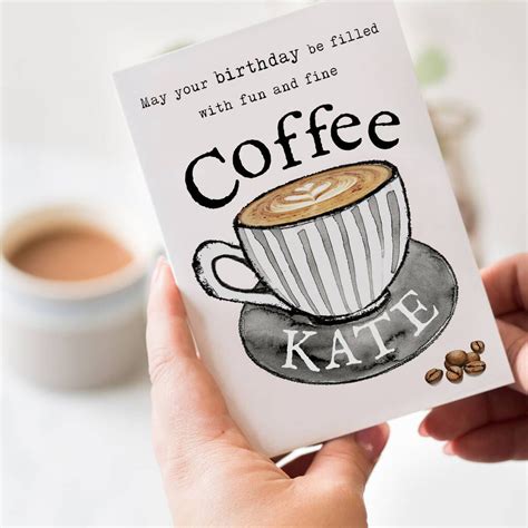 Coffee Lovers Birthday Card By Helena Tyce Designs Happy Birthday