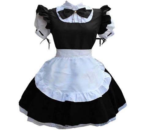 Sexy Französisches Dienstmädchen Kostüm Gothic Lolita Kleid Anime