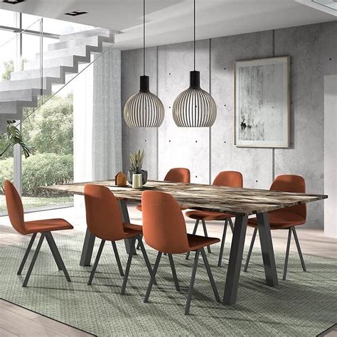 De la simplicité à l'élégance. Chaise de salle à manger moderne en tissu - Ona | 4-pieds.com