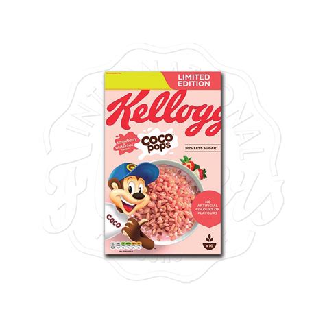 Kelloggs Coco Pops Strawberry And White Chocolate Cereal 480g Flavers
