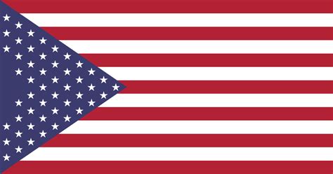 Usa Flag With Triangular Canton Rvexillology