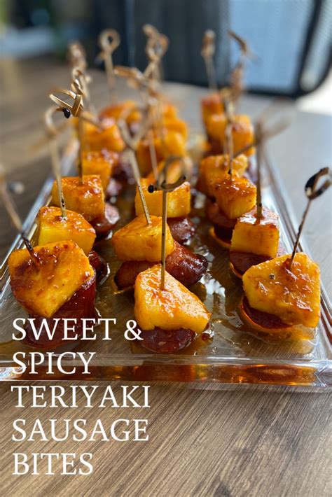 From nibbles to dips, we'll keep your gang from getting hangry on turkey day! DELICIOUS Sausage Pineapple Teriyaki Bites - Allee's House ...