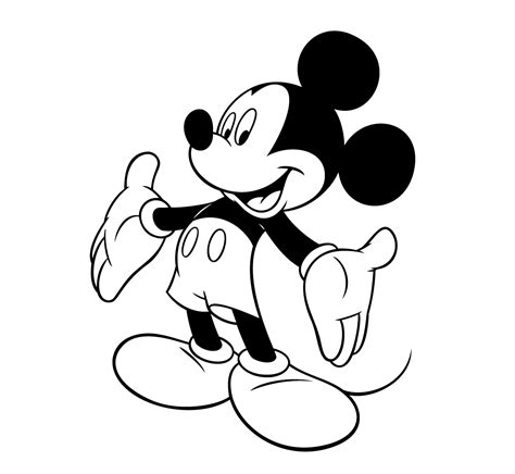 Dibujo De Mickey Mouse Para Colorear Dibujos Para Colorear Infantil