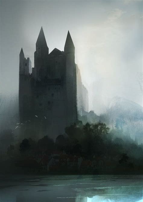 Misty Castle By Marina Nechaeva Fantasy Castle Fantasy Landscape