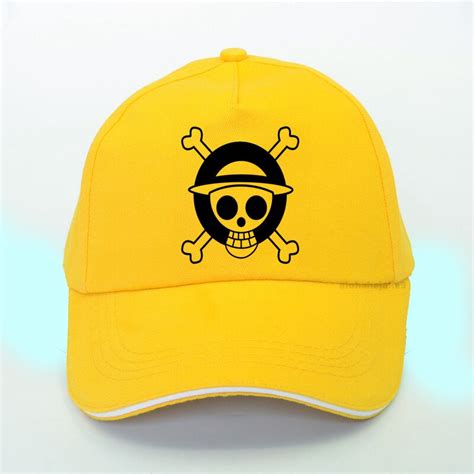 Anime One Piece Trafalgar Law Sign Skull Head Baseball Caps Sun Hat