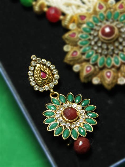 Shop Designer Gold Plated Kanthi Necklace Set Online Shopclues