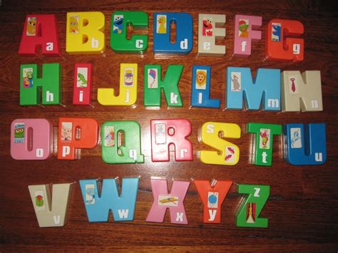 Sesame Street Alphabet Blocks Tyco Preschool 26 Colorful Stacking