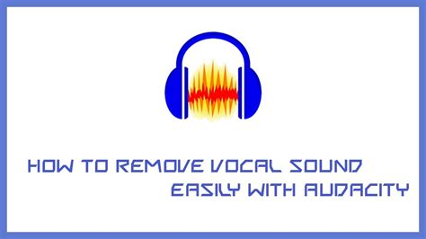 I also tried using the latest audacity version in windows 7 but do not seem to the remove vocals very well. How to remove vocal sound easily with Audacity - YouTube