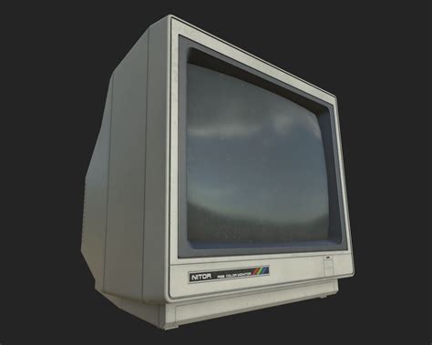 3d Model Crt Monitor Vr Ar Low Poly Cgtrader
