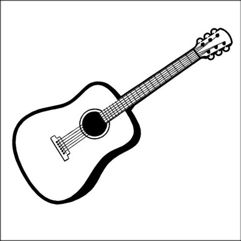 Acoustic Guitar Drawing Clipart Free To Use Clip Art Resource