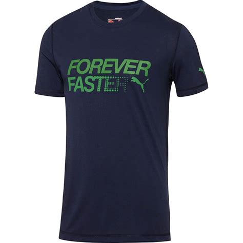 Puma Forever Faster T Shirt In Blue For Men Lyst