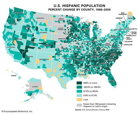 Hispanics In The United States The Us Census Of 2000 Britannica